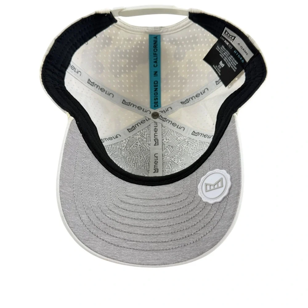 Melin A-Game Hydro Camo Snapback Hat Mens Desert Camo Grey Performance Cap XL